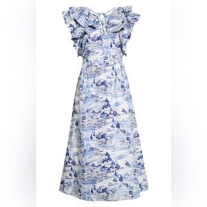 SUGARLIPS Signy Floral Cotton Shift Dress - Size Medium
